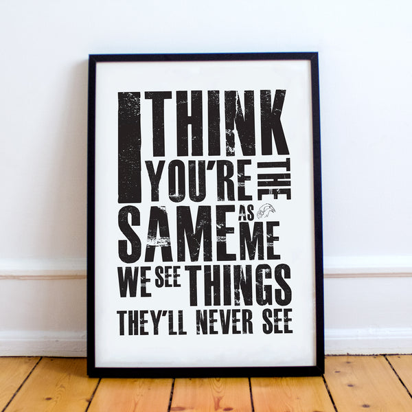 Live Forever Lyrics Print | TCROWE – T.CROWE™