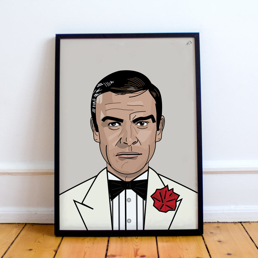 James Bond Portrait ART PRINT