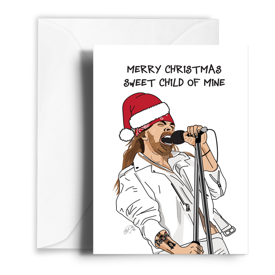 Axl Rose Christmas Card