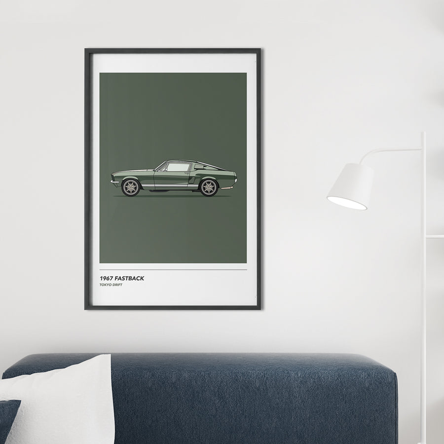 Inspired By 1967 Fastback Wall Art