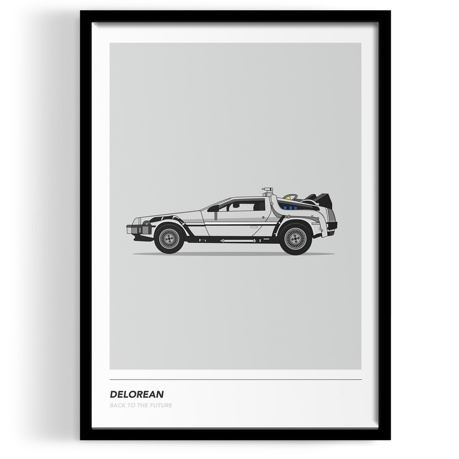 Inspired By Delorean Wall Art
