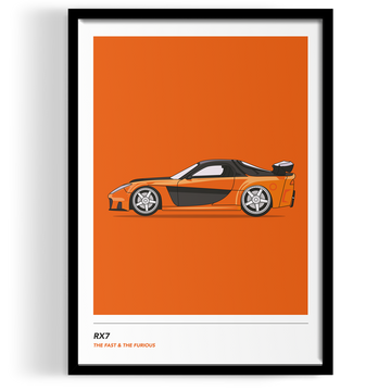 Inspired By Hans RX7 Wall Art
