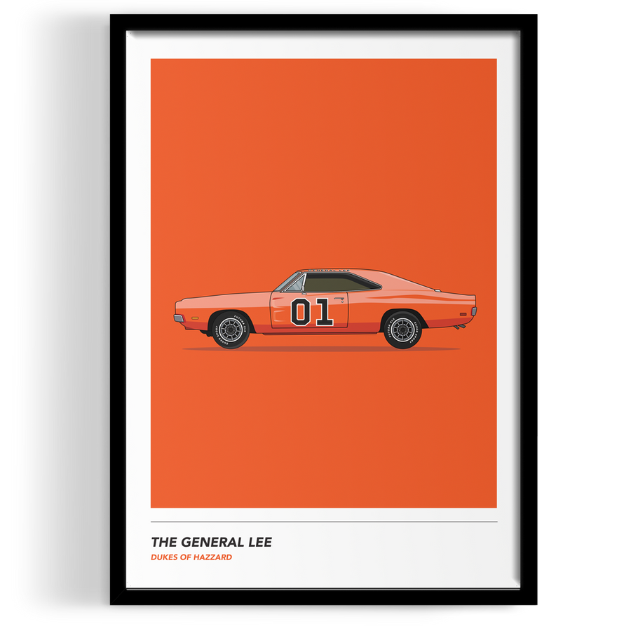 Inspired By The General Lee Wall Art