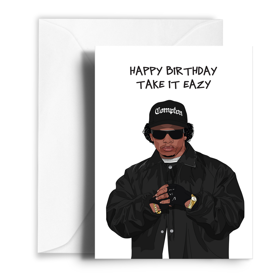 Eazy E Greetings Card