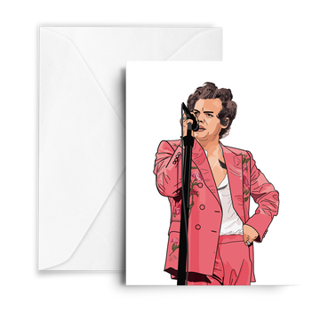 Harry Styles Greetings Card