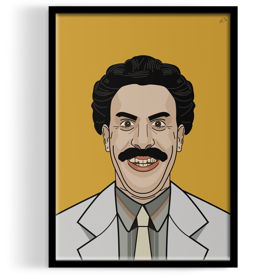 Inspired by Borat Portrait ART PRINT