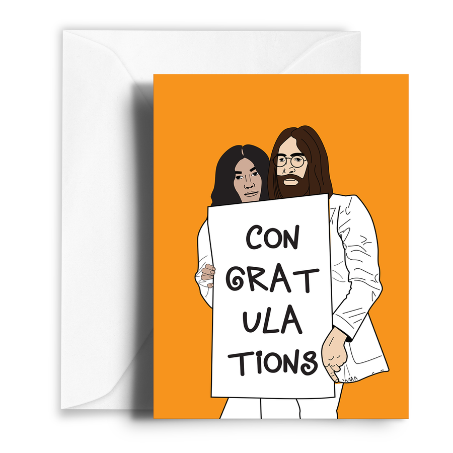 Lennon+Yoko Greetings Card