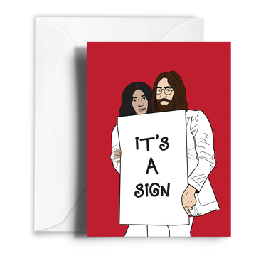 Lennon+Yoko Greetings Card
