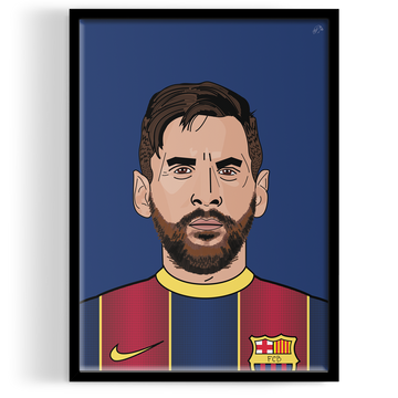 Lionel Messi Portrait ART PRINT