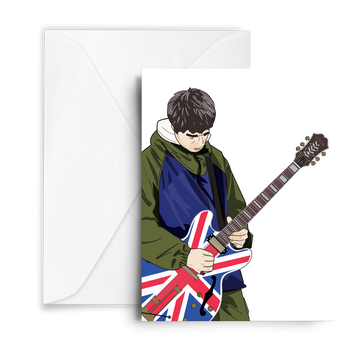 Noel Gallagher Oasis Greetings Card