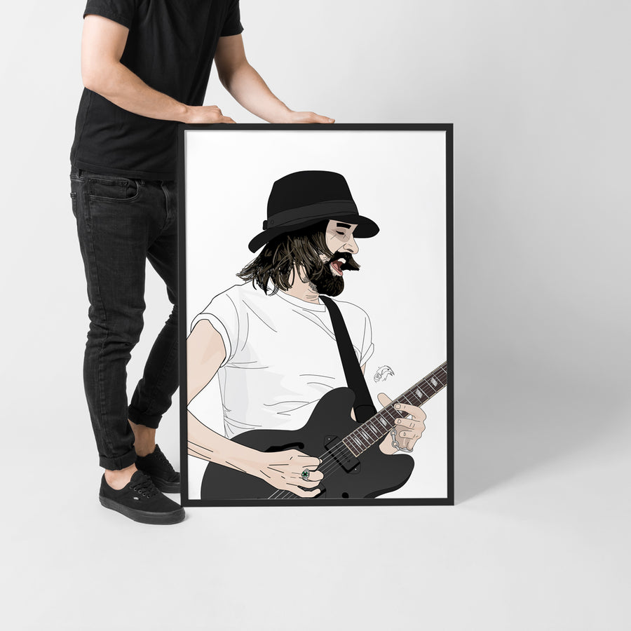 Inspired by KASABIAN INSPIRED WALL ART – SERGE