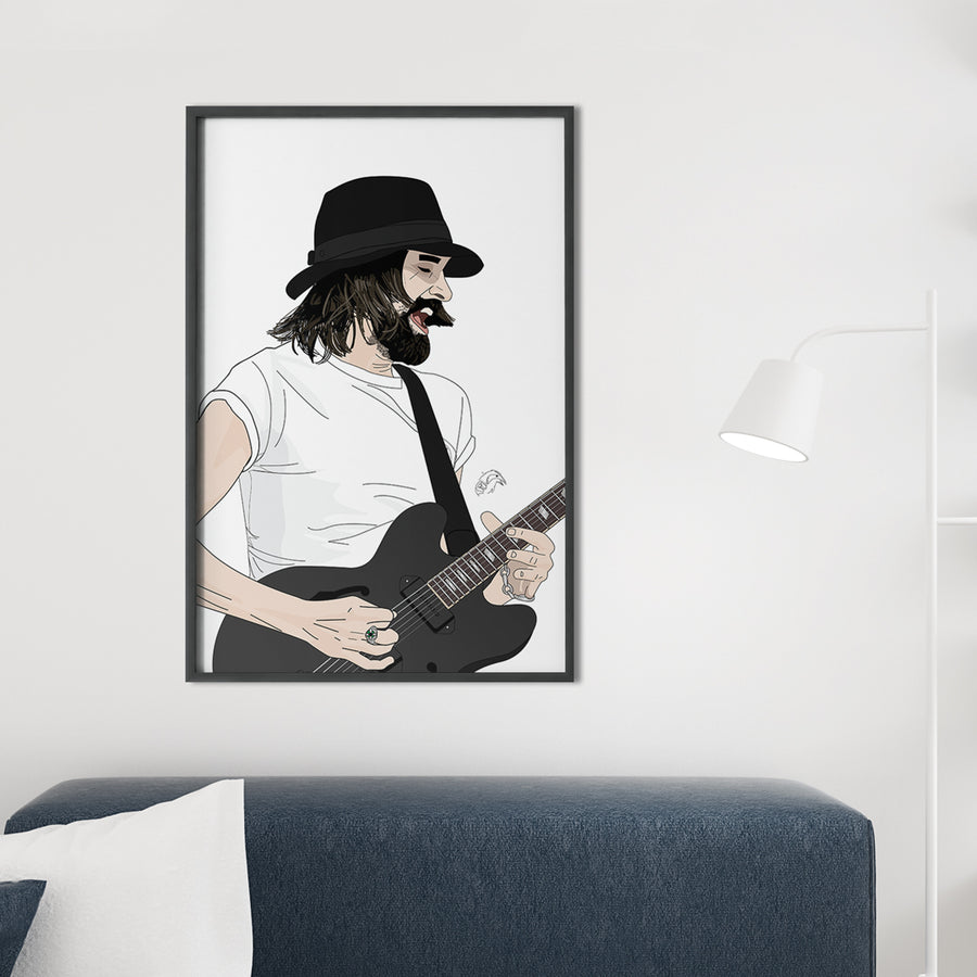 Inspired by KASABIAN INSPIRED WALL ART – SERGE