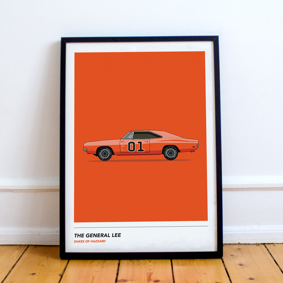 Inspired By The General Lee Wall Art