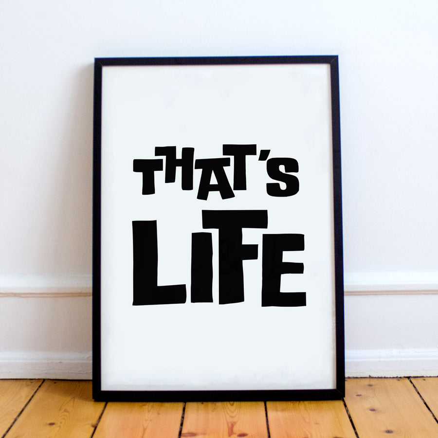 That's Life Wall Art