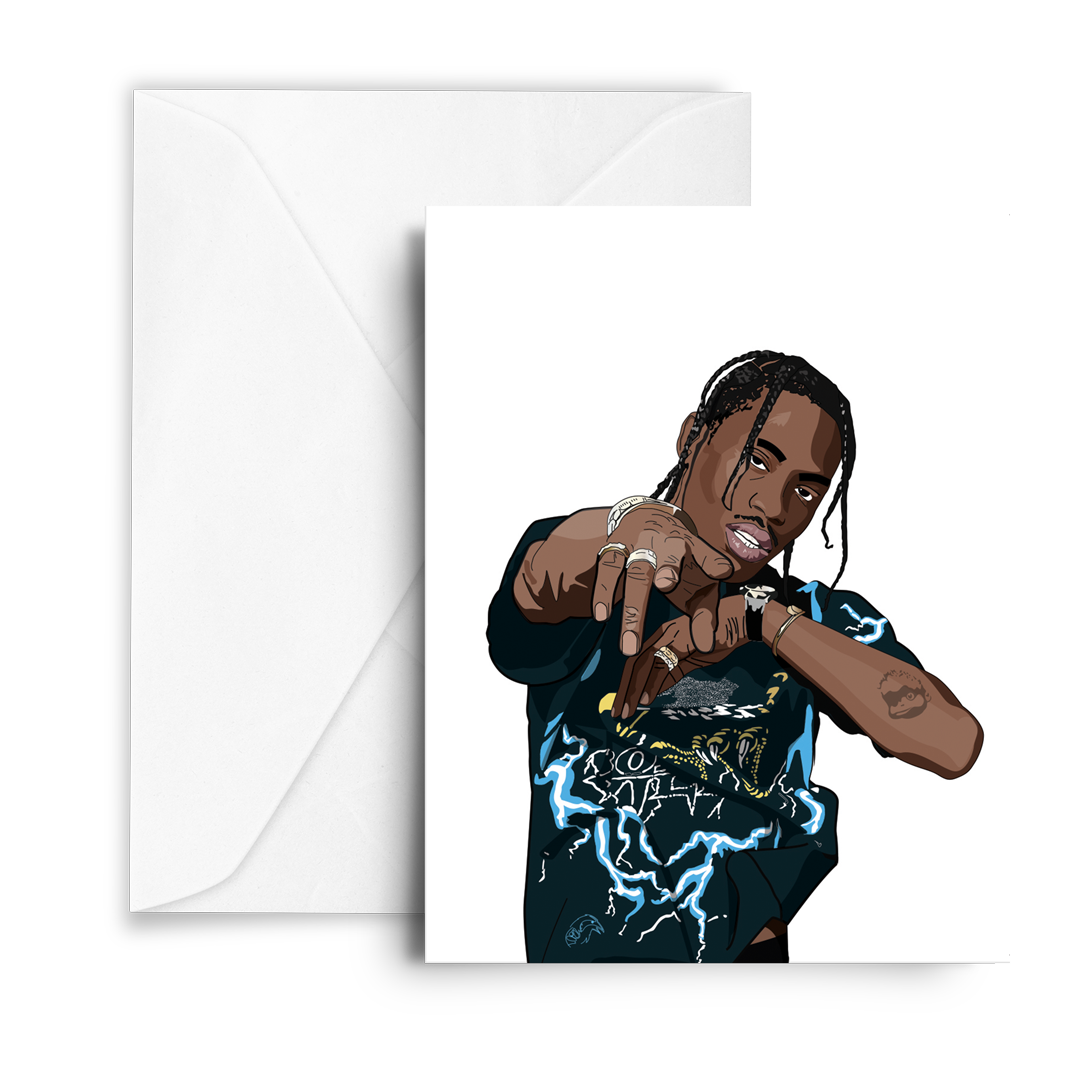 Travis Scott Greetings Card
