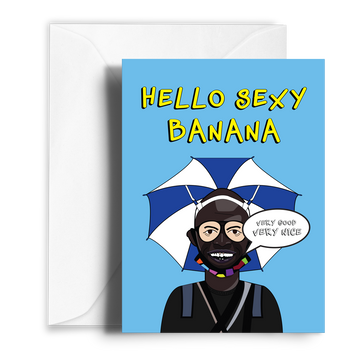 Sexy Banana Valentines Card
